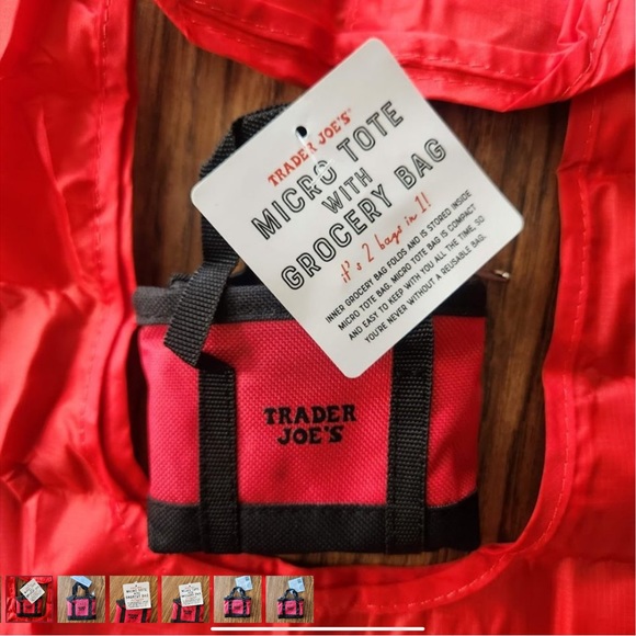 Trader Joe’s Micro Tote Shopping Bag - FREE WITH $100 ORDER - Picture 4 of 5
